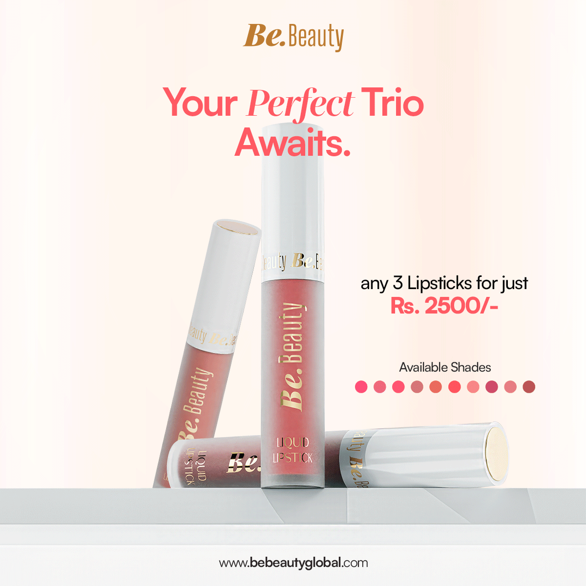 Any 3 Liquid Lipsticks For Rs.2500