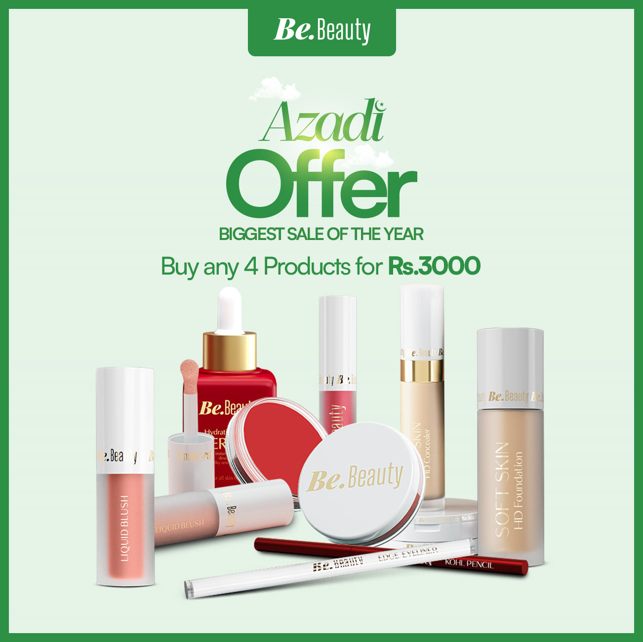 Buy any 4 Products for Rs.3000